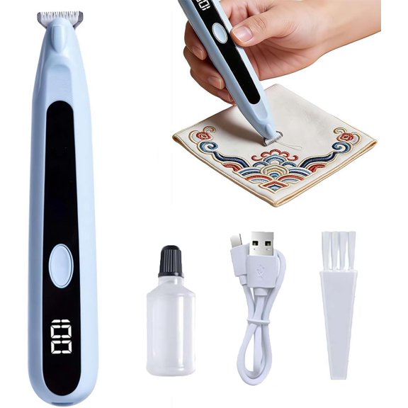 Electric Seam Ripper,Electric Seam Ripper & Thread Remover - Cordless USB-C Rechargeable Precision Stitch Eraser, Handheld Tool for Sewing, Quilting & Embroidery (White)
