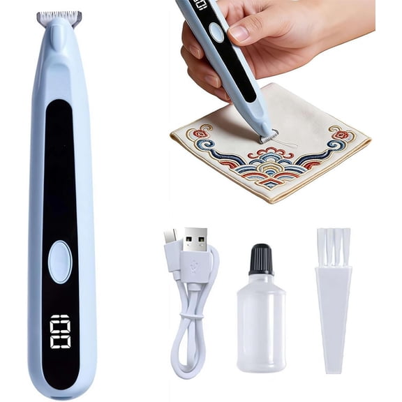 Electric Seam Ripper and Stitch Eraser for Embroidery, USB-C Rechargeable Thread Removal Tool for Quilters Sewers Fabric Artists, Cordless (k)