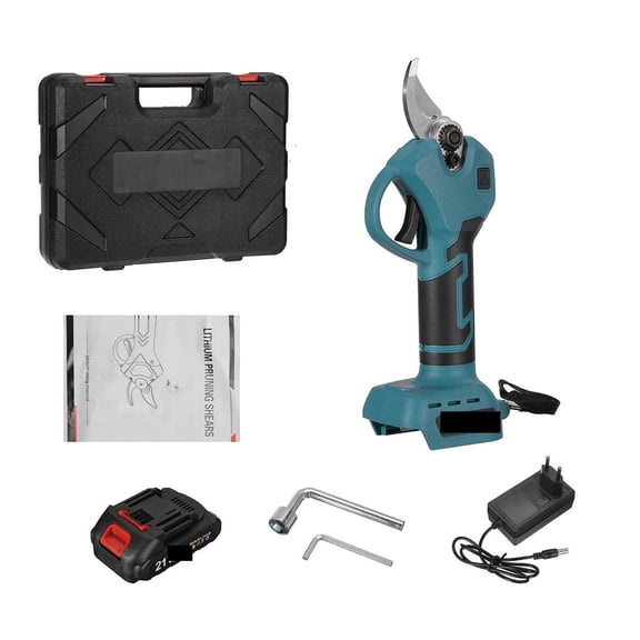 Electric Secateurs, 1300W 30mm Brushless Electric Pruner Shear Cordless Rechargeable Fruit Tree Bonsai Pruning Branches Tool ,Increased Precision