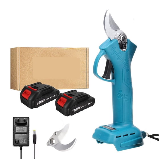 Electric Secateurs, 4 Gears Electric Pruner Brushless Pruning Shears Cordless Pruner Lithium Powered Fruit Tree Bonsai Pruning With 2 Battery ,Increased Precision
