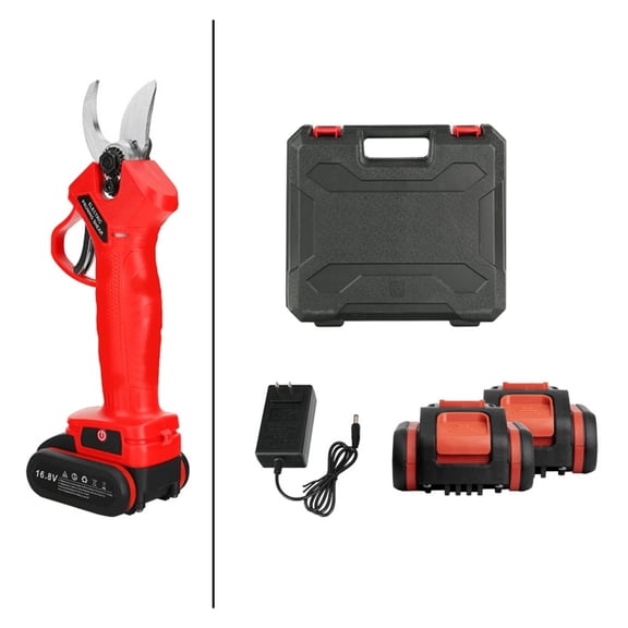 Electric Secateurs, X25 16.8V Cordless Pruner Lithium-ion Pruning Shear Efficient Fruit Tree Bonsai Electric Tree Branches Cutter Landscaping
--------
Efficientcutting