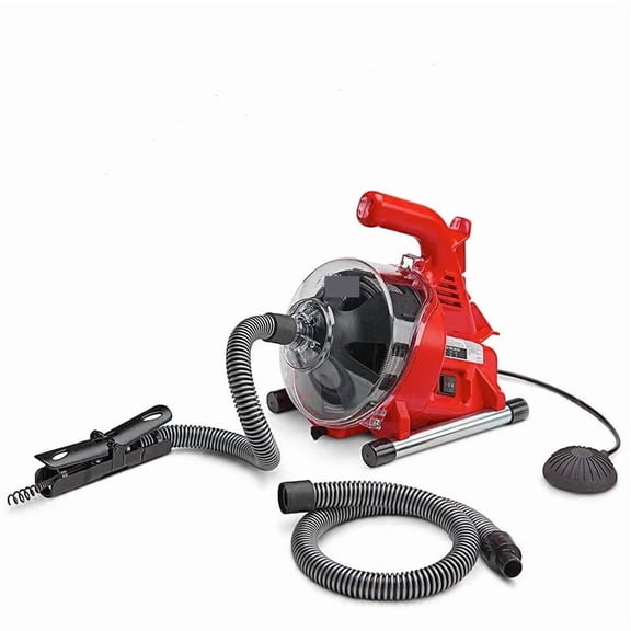 Electric Sewer Pipe Dredging Machine Toilet Kitchen 19-28MM Pipe Cleaning Machine Pipe Dredger Drain Cleaner 120W
