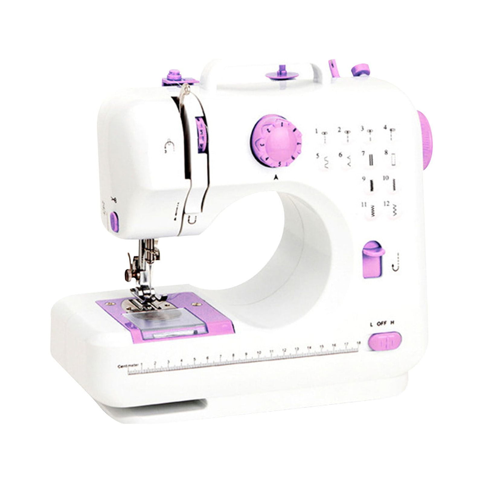Electric Sewing Machine Portable Mini Sewing Machine with 12 Builtin Stitches 2 Speed Double