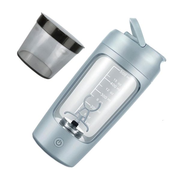 Electric Shaker with Powder Compartment 650ml Shaker Protein Shake Rechargeable