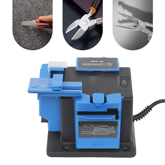 Electric Sharpener, Electric Cutter Multi Task Sharpening Kits Knife Scissor Drill Machine Multi Function Kitchen Grinding Tools