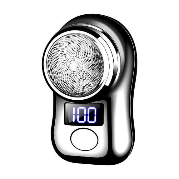 Electric Shaver, Electroplated Mini Shaver Type-C Rechargeable Shaver Travel Portable With Power Display