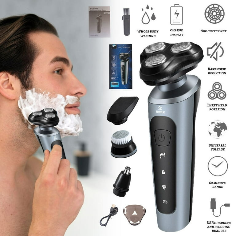 Electric Shaver for Men 4D Waterproof in Mens Grooming Kit