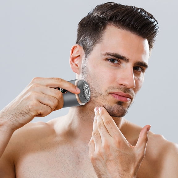 Electric Shaver For Men, Mini Portable USB Rechargeable Shaver With Wet Dry Use And 18 Blade Precision Cutting, Travel Razor For Face Beard Business Trip Camping Daily Grooming