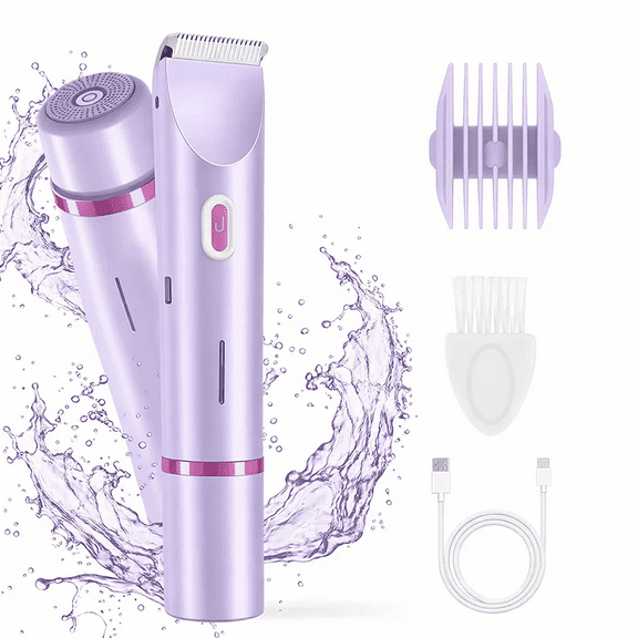 Electric Shaver for Women, 5 In 1 Electric Razors for Women, Bikini Shaver for Legs Body Hair Wet and Dry USE, USB Rechargeable Bikini Trimmer, Waterproof Nose Hair Trimmer Eyebrow Razor