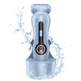 thumbnail image 1 of Electric Shaver for Women, Womens Electric Razor Lady IPX7 Waterproof Legs Arm Underarm Painless Epilator Body Hair Remover Rechargeable Wet Dry Use Bikini Trimmer W/ Charging Stand & LCD Display, 1 of 7