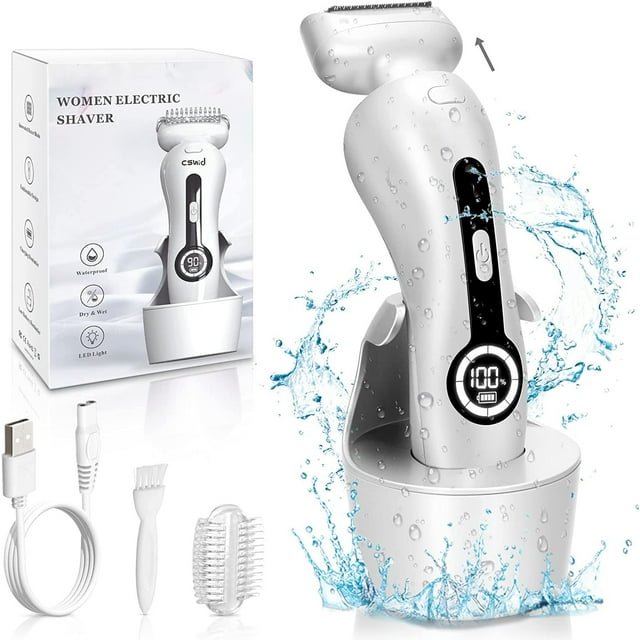 Electric Shaver for Women, Womens Electric Razor Lady IPX7 Waterproof