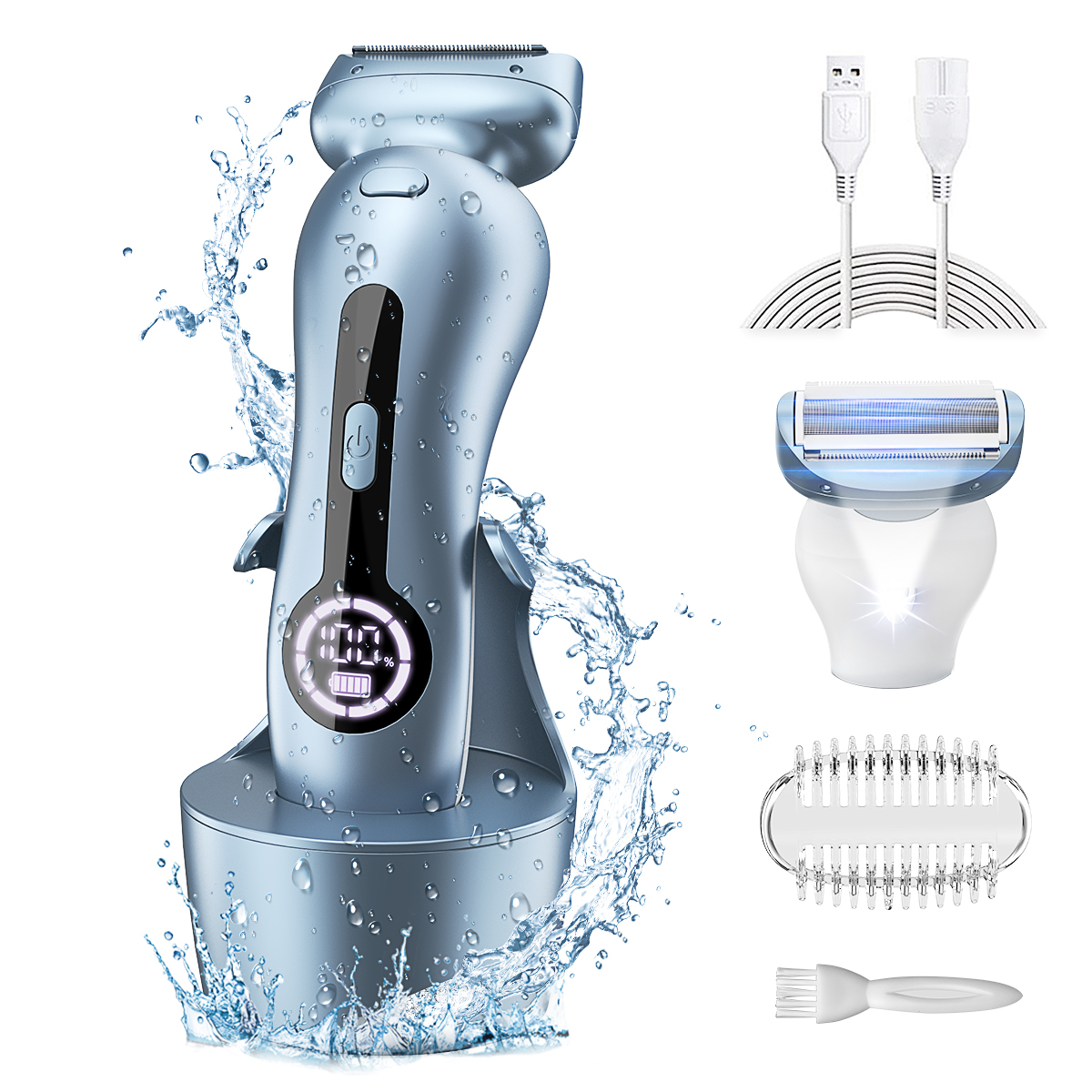 Philips BikiniGenie cordless Women's Trimmer for Bikini Line, wet & dry, BRT383/50