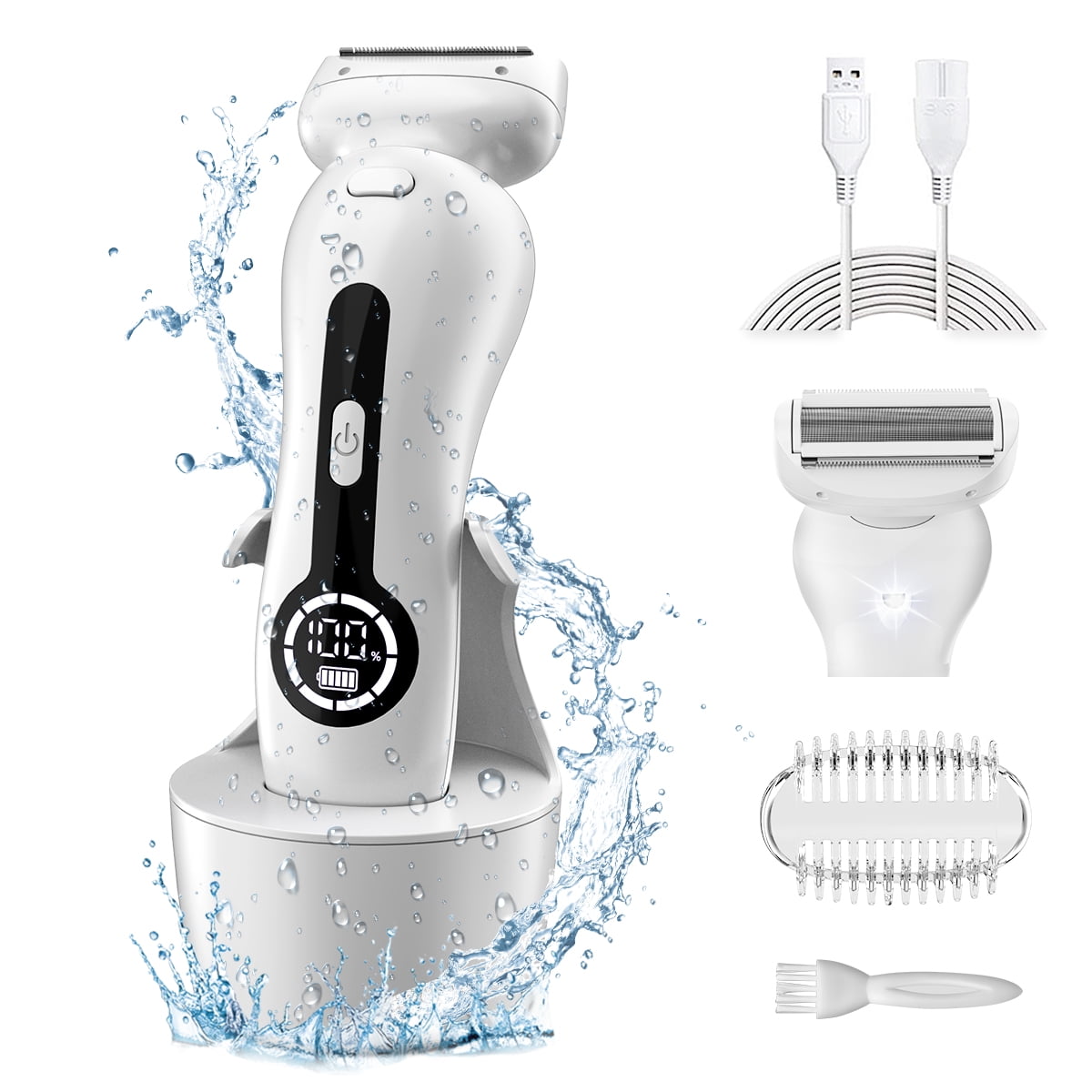 Cshidworld Women's Electric Shaver, Waterproo