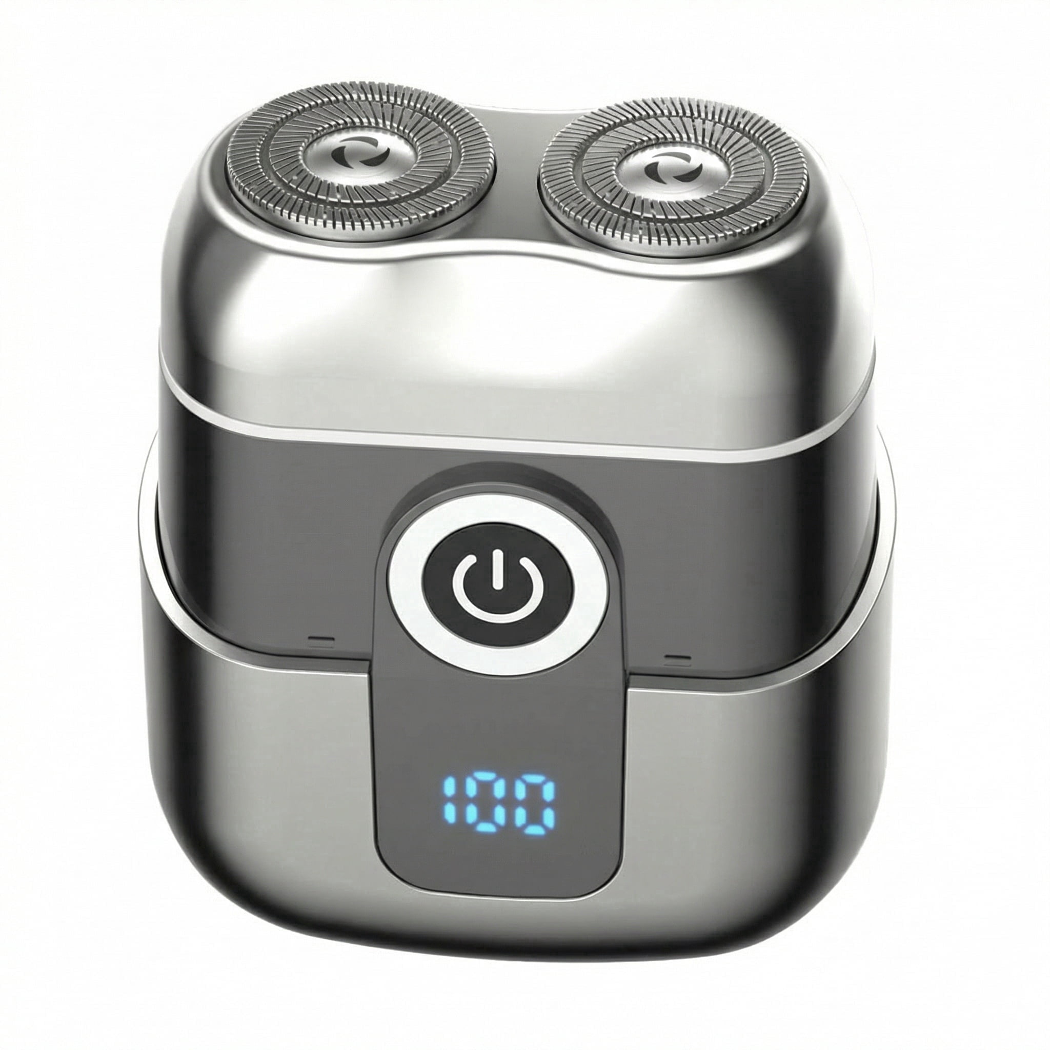 CYYI Electric Shaver for Men, Rechargeable Face and Beard Trimmer, Magnetic Cover and Waterproof, Compact Portable for Home, Travel and Car