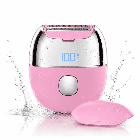 Electric Shaver for Women: Rechargeable Mini Electric Razor for Legs, Face, Arm, Underarm, Bikini, Pink