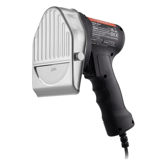 Electric Shawarma Knife, 80W Kebab Slicer, Commercial Gyro Cutter, Doner Kebab Meat Knife with 2 Blades, Adjustable 0-8mm, Stainless Steel