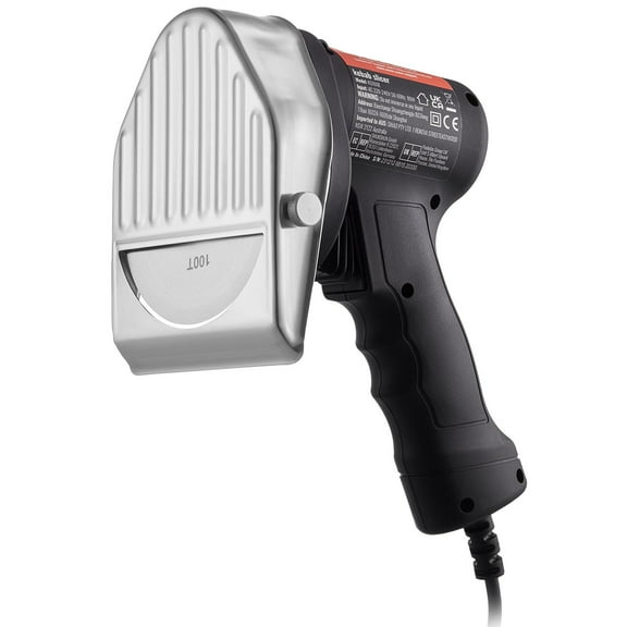 Electric Shawarma Knife 80W Professional Turkish Kebab Knife Commercial Stainless Steel Gyro Cutter with 2 Blades 4 Inch 100mm Blade Diameter 0-8mm Adjustable Thickness