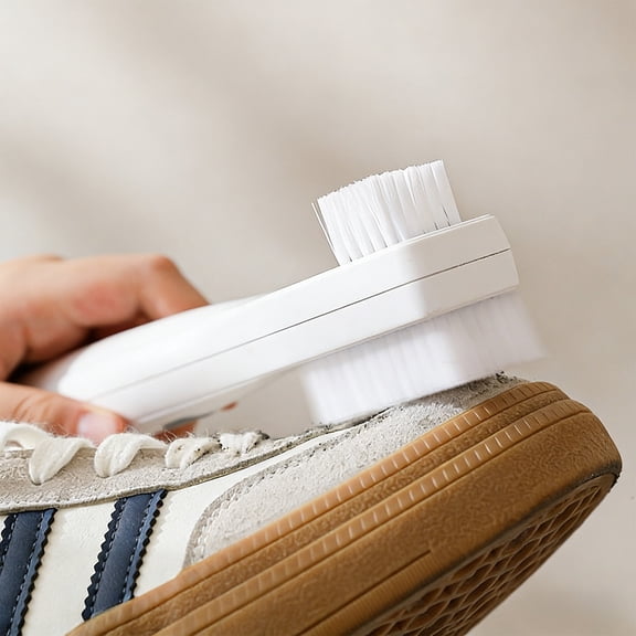 Electric Shoe Cleaning Brush - Cordless Shoe Polisher with Double-Sided Brush Head for Leather Sneakers Fabric - Powerful Stain Remover for Home Kitchen Bathroom Carpet Cleaning - Rechargeable 3 Mode