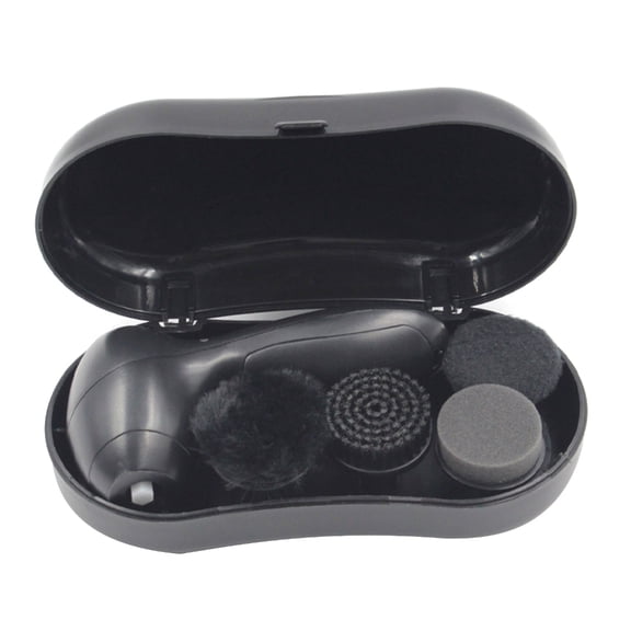 Electric Shoe Shine Kit Shoe Polisher Brush Dust Cleaner Shoes Scrubber Brush