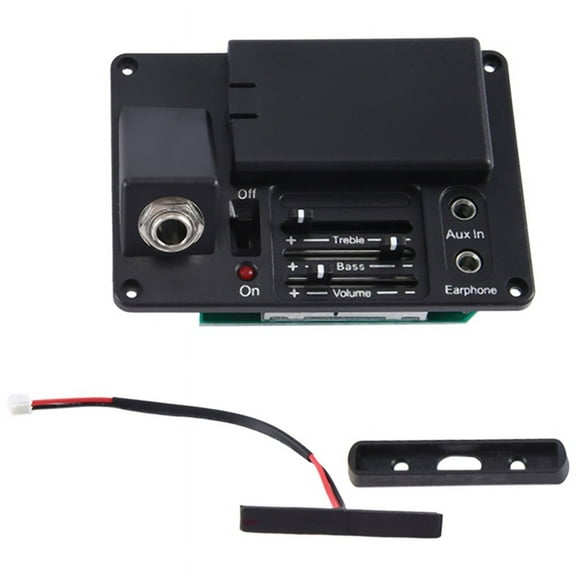 Electric Silent Cello Pickup Transducer Soft with Headphone Black VPU-400 for DIY Cello Strings Instruments Parts