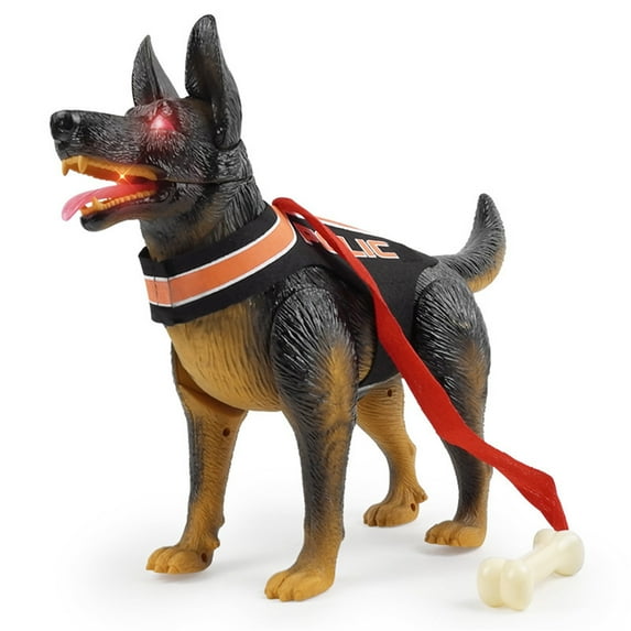 Electric Simulation Puppy Dog Toy With Light Effect And Barking Sound For Children Movable Joints And Walking Feature