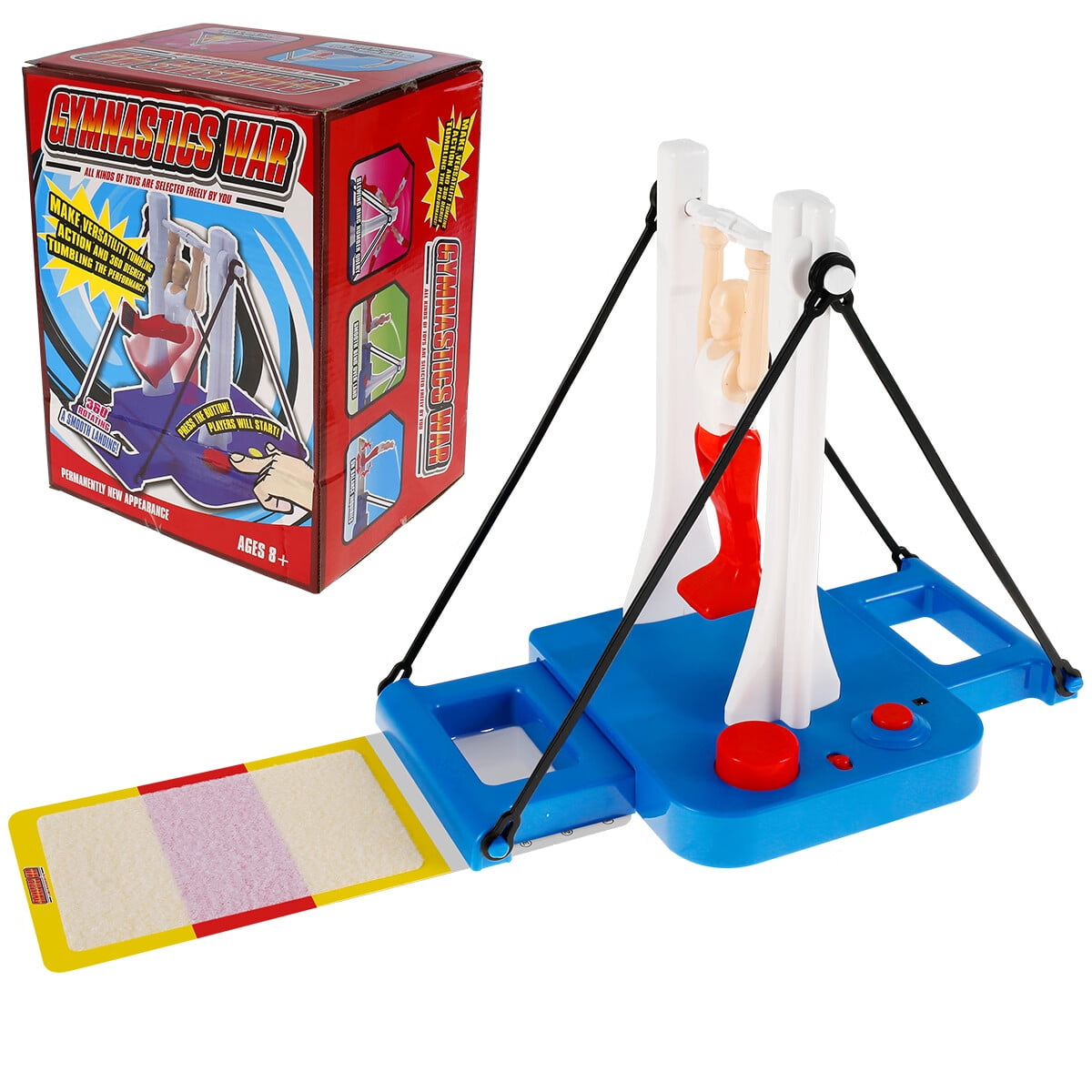 Electric Single Pole Big Loopback Toy Kid Gymnastics Machine Toy USB
