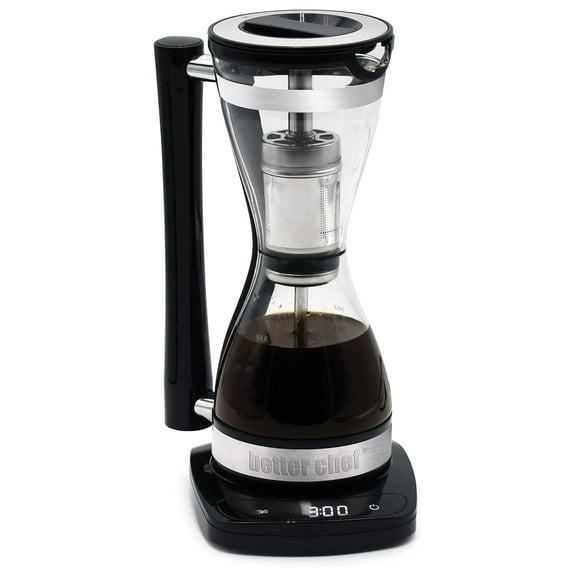 Electric Siphon Coffee Maker | 8 oz Single Serve Brewer | 3 Brew Strength Settings | Stainless Steel Permanent Filter | 30 Minute Keep Warm | Better Than Pour Over Coffee