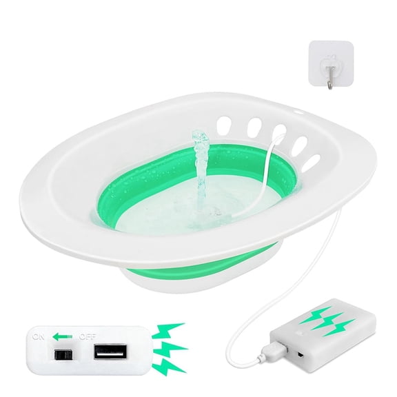 Electric Sitz Bath, Sitz Bath for Hemorrhoids, Sitz Bath for Toilet Seat, Sitz Bath for Postpartum Care, Sits Bath Kit