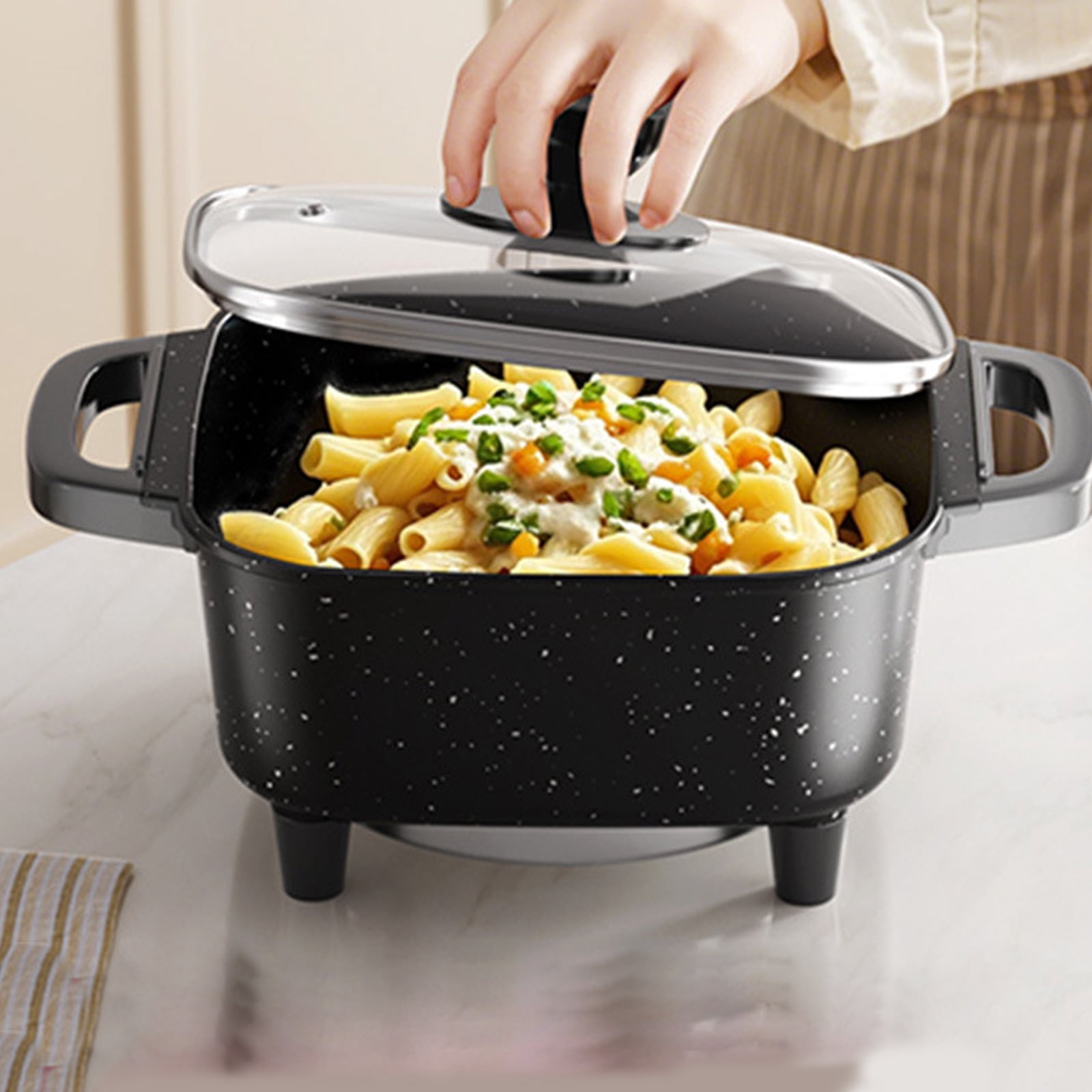electric-skillet-electric-frying-pan-with-lid-multifunctional-skillet