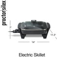 thumbnail image 1 of Electric Skillet with Lid, Nonstick Cooking Surface for Frying, Sauteing, Simmering and Braising, Adjustable Temp 200° to 400° F, Black, 1 of 7