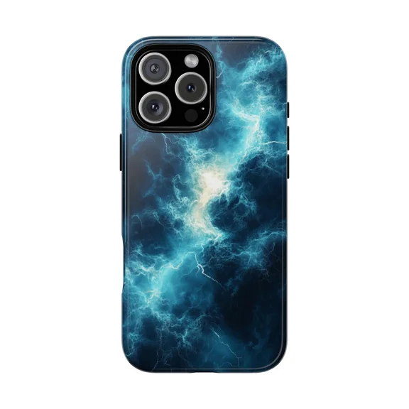Electric Sky Lightning Cloud Storm Case for iPhone 17 11 12 13 14 15 16 Pro Max