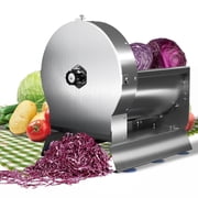 Electric Slicer Veg Fruit Commercial 0-13mm Adjustible Thickness Stainless Steel