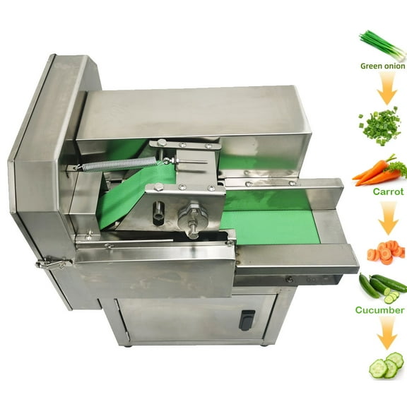 Electric Slicer Vegetable Processor 2-30mm Vegetable Cutter for Celery Scallion Cucumbers 150-300kg/h