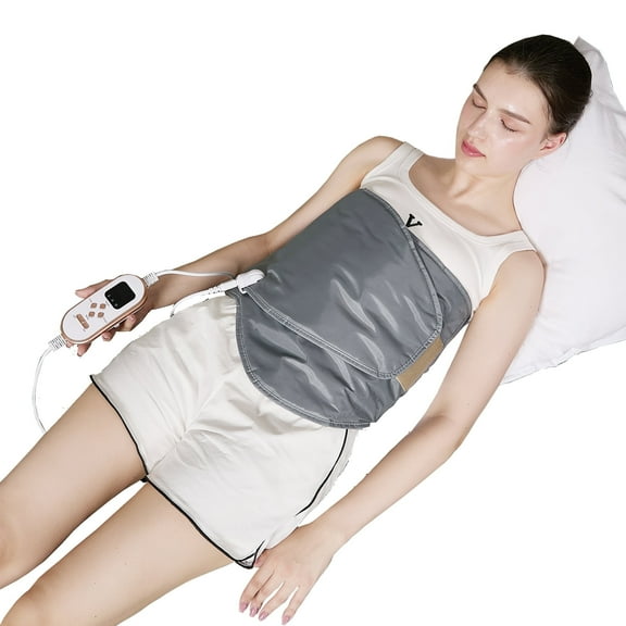 Electric Slimming Belt Vibration Massage 10 Massage Modes Upgrade 360 ° Whole Circle Fast Heating Belt for Waist and Abdominal Pain Plug-in Use 2.86 Lb