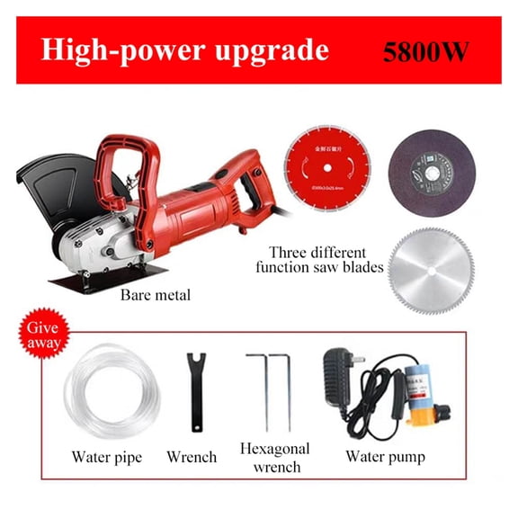 Electric Slotting Machine High Power Stone Cutting Machine Multifunctional Reinforced Concrete Cutting Machine ,DIY Tools