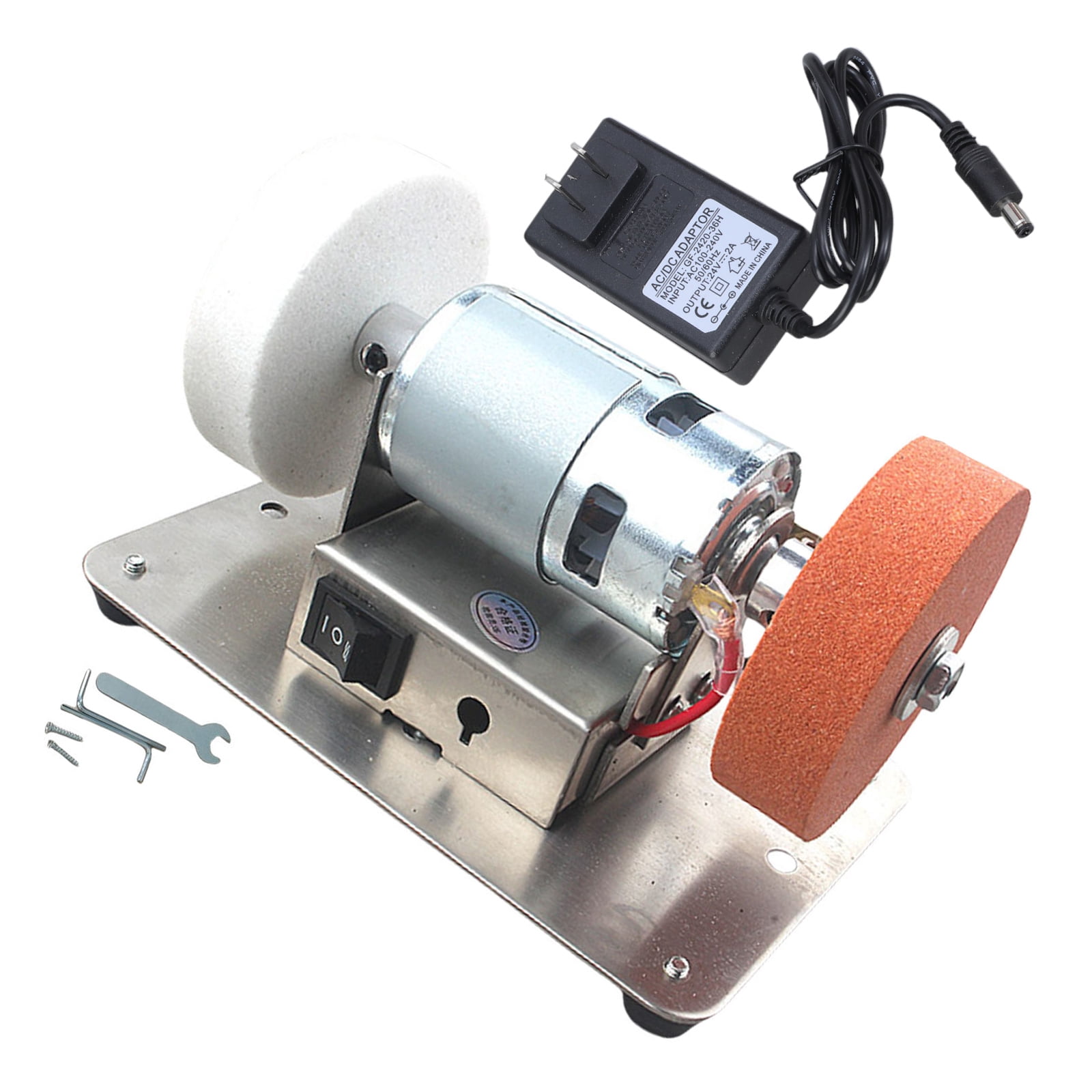 Electric Small Sander 100W Table Grinder 6000rpm Variable Speed Control For Cutter Sharpening Metal Polishing Projects