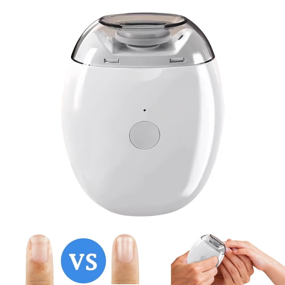 Electric Smart Nail Clippers for Adults Seniors, 2026 New 2 Speeds Power Automatic Nails Trimmer with Polisher, Light, Clip Storage, Rechargeable Toenail Clippers for Thick Toenails