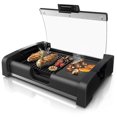 Electric Smokeless Indoor Griddle with Adjustable Lid Grill, 2in1