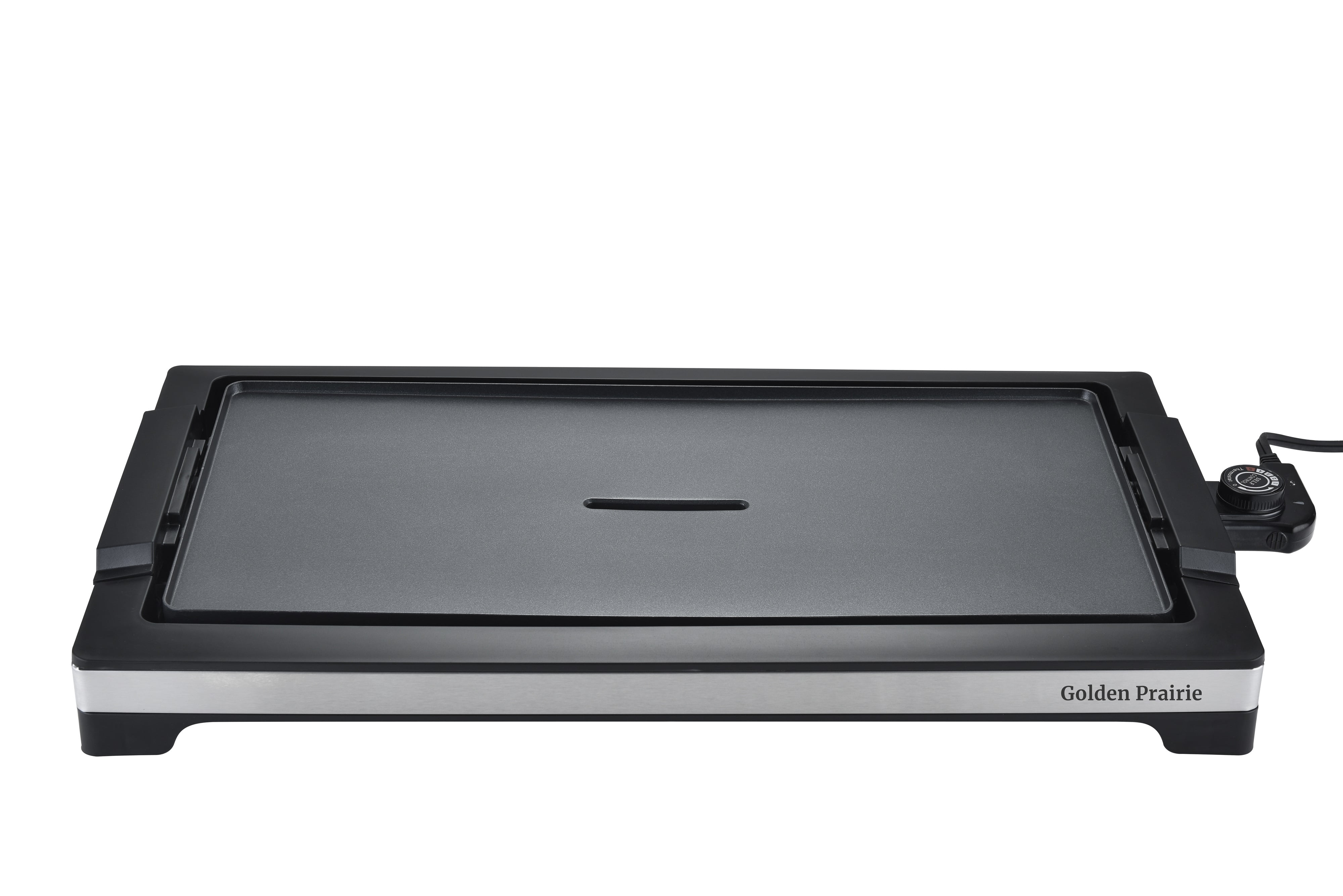 Electric Smokeless Indoor Griddle, Flat Top Grill, 1800W Fast Heat Up