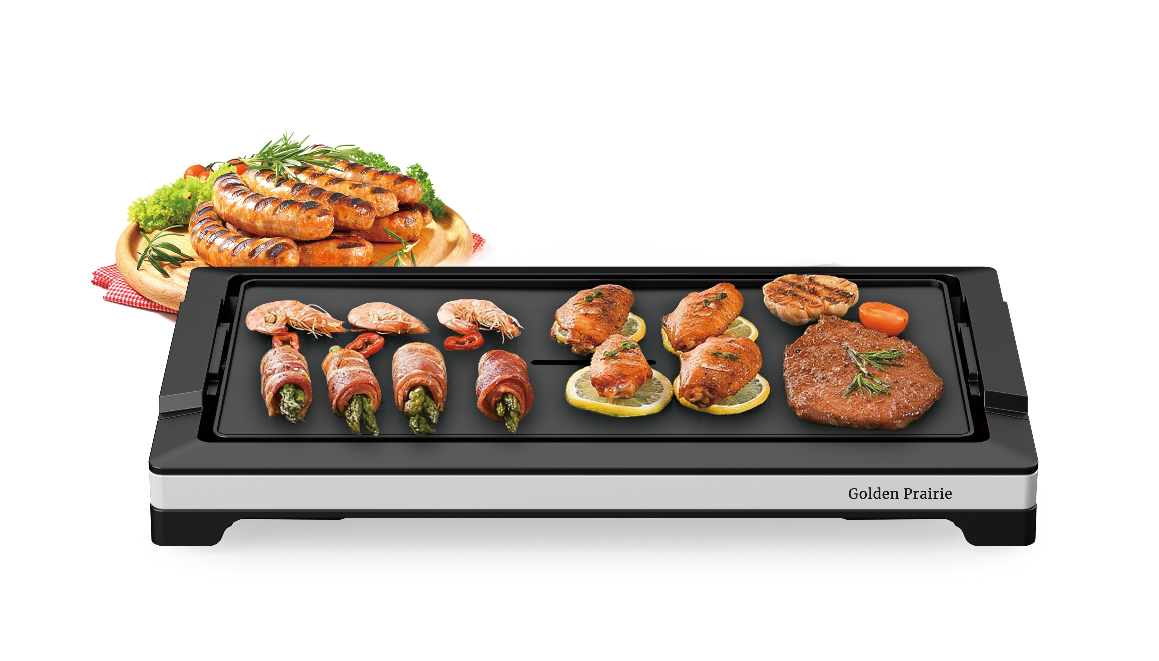 BLACK+DECKER NonStick Temperature Controlled 8 Serving Black Griddle