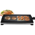 thumbnail image 1 of 2IN1 Electric Smokeless Indoor Grill, 1800W Fast Heat Up BBQ Grill, Nonstick Cooking Surface, 5 Levels Adjustable Temperature, Dishwasher Safe Removable Water Tray-Easy To Clean, Cool-touch Handles,, 1 of 7