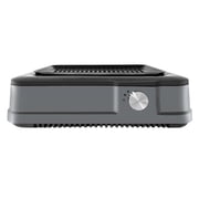 Electric Smokeless Indoor Grill w/ Non-Stick Cooking Surface & Adjustable Temperature Knob, Dishwasher Safe Removable Water Tray, Gray