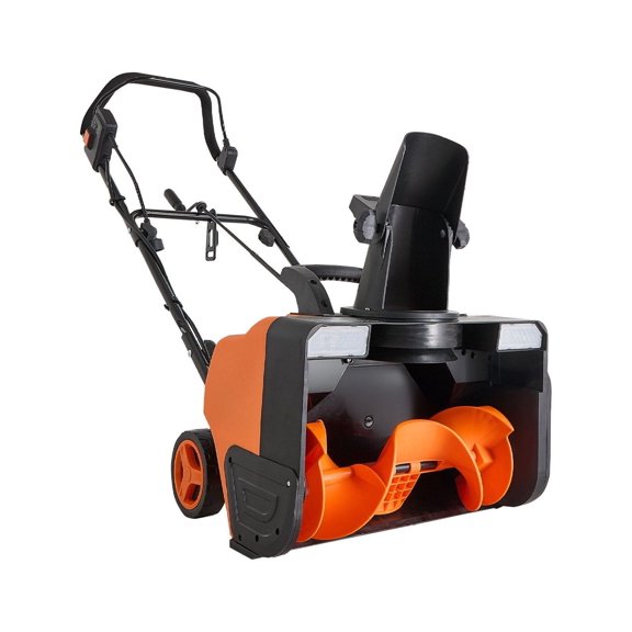 Electric Snow Blower 20 Inch Corded Snow Thrower with Headlights & Rotating Chute - 15A 25FT Throwing Distance 12 Inch Clearing Walk-Behind Snowblower