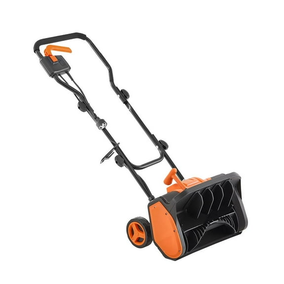 17-Inch 12A Corded Electric Snowthrower, 60° Adjustable Chute with 20 ft Throwing Distance, Dual Safety Switch for Winter Snow Removal on Driveway, Patio & Sidewalk