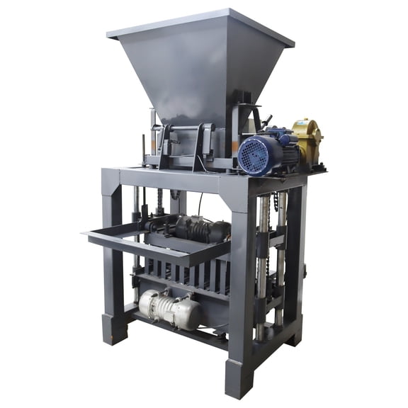 Electric Soil Block Brick Molding Machine Concrete Hollow Block Making Machine 220V