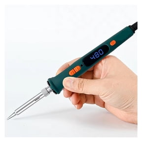Electric Soldering Iron,120W Dual Calibration Temperature LCD Digital Welding Tool,Soldering Iron Head Welding Repair Tools ,Portable