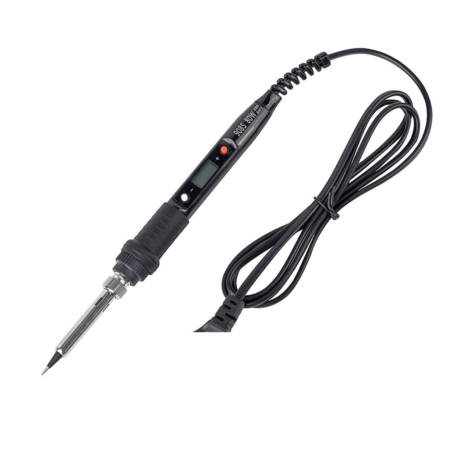 Electric Soldering Iron, Adjustable Temperature LCD Welding Tool, Ceramic Heater Soldering Iron Head Welding Repair Tools ,Accurate Temperature Control