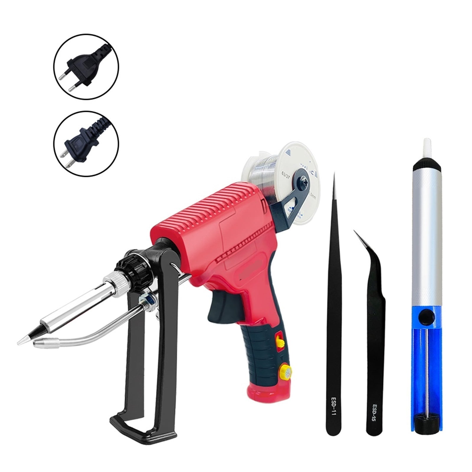 Electric Soldering Iron Gun,Hand-held Internal Heating Soldering Iron,Automatically Send Tin Gun Soldering Welding Repair Tool