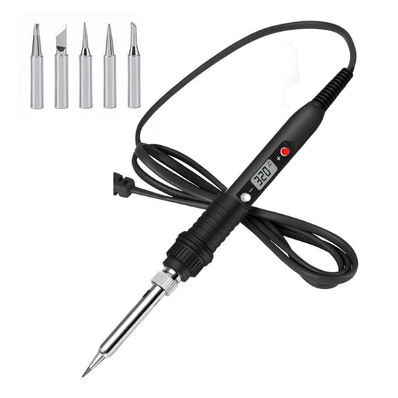 Electric Soldering Iron,LCD Adjustable Temperature 80W Welding Tool,Ceramic Heater Soldering Tips ,Accurate Temperature Control