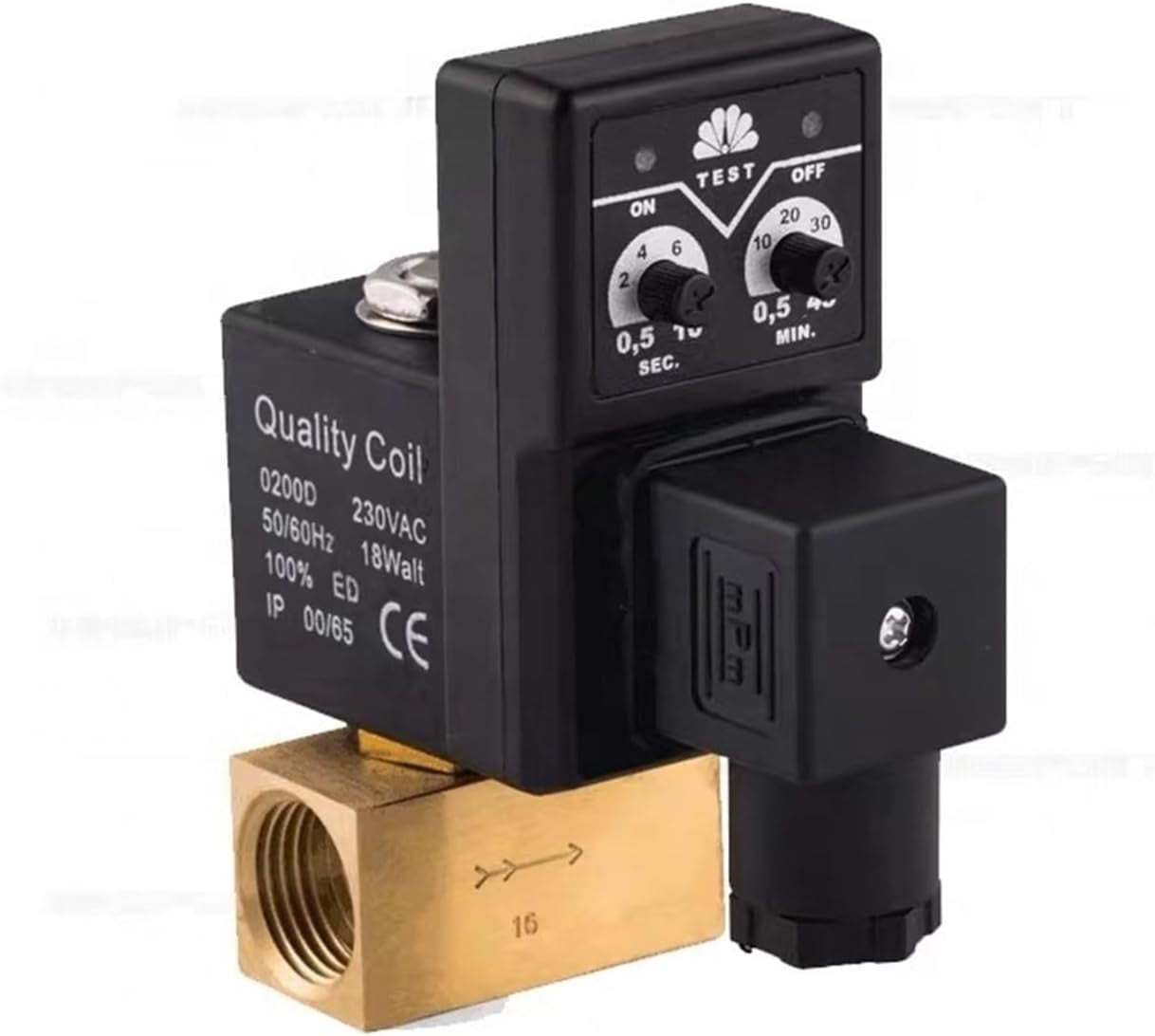 Electric Solenoid Drain Valve AC220V DC24V Brass Valve Time Control